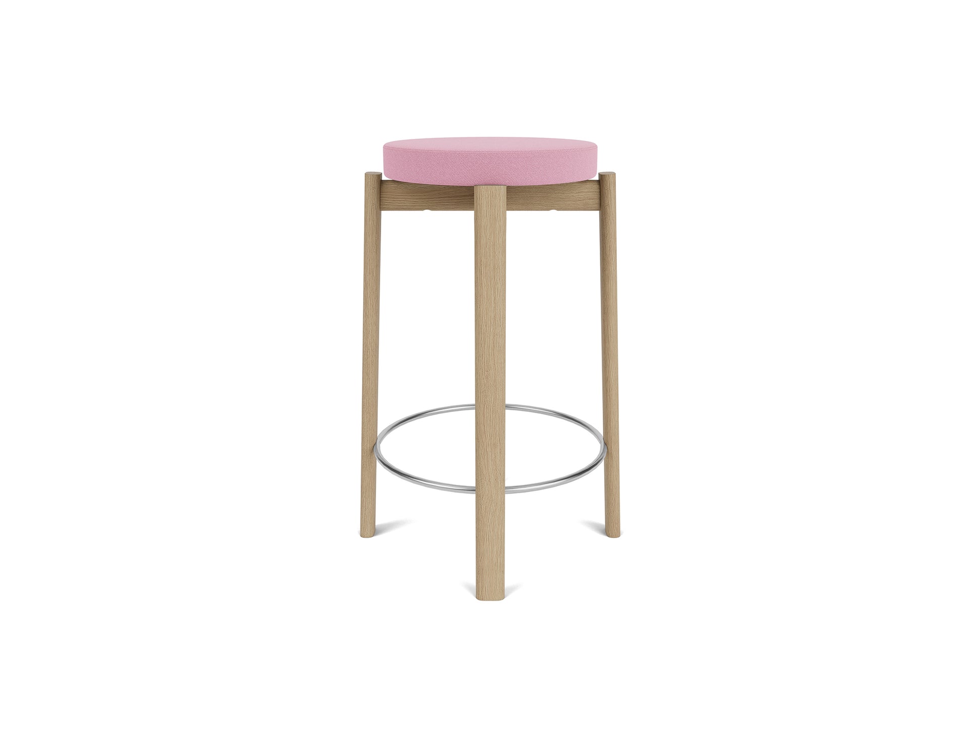 Passage Bar/Counter Stool Upholstered by Audo Copenhagen - Counter Stool / Oak Base / Vidar 526