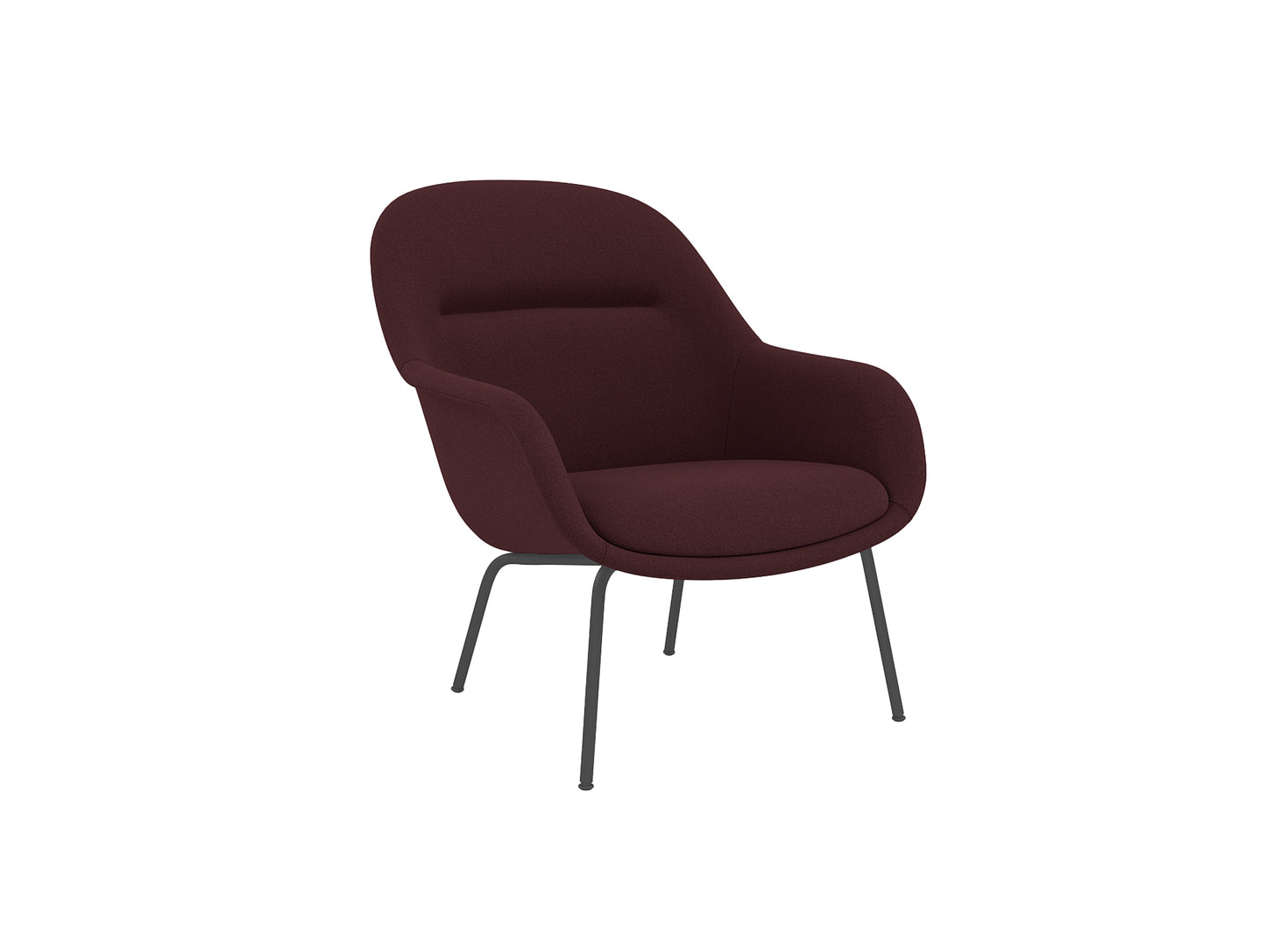 Fiber Lounge Armchair - Tube Base