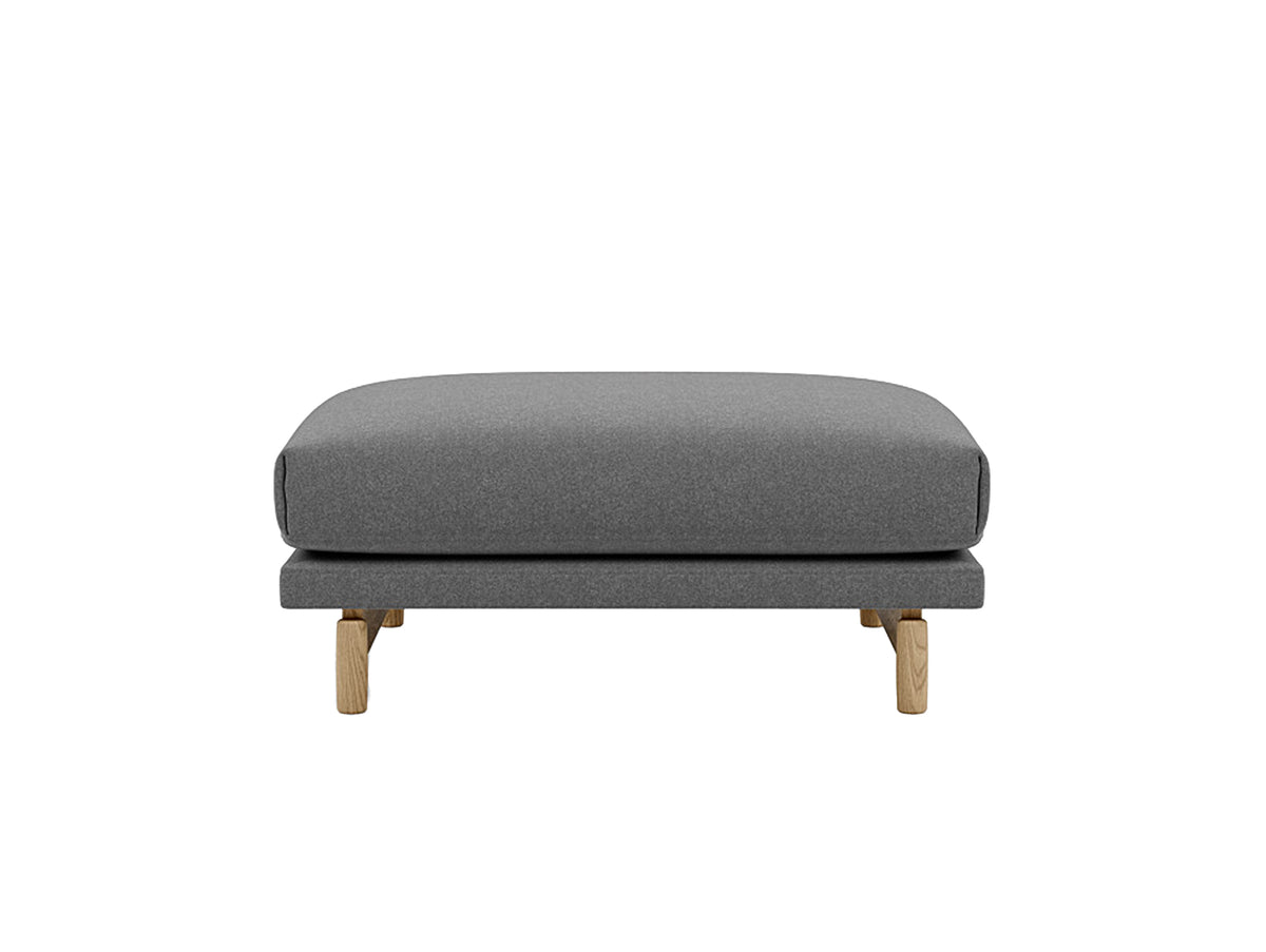 Rest Pouf by Muuto - Oak Base / Wooly 1042