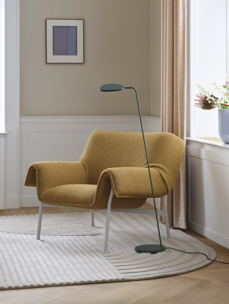 Wrap Lounge Chair by Muuto - Grey Base / Hearth 008