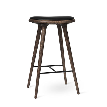 Stool by Mater - Bar Stool (H 74cm) / Dark Stained Oak
