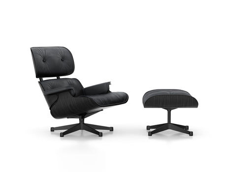 Eames Lounge Chair by Vitra - Black ash / Asphalt