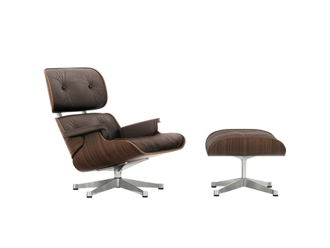 Eames Lounge Chair by Vitra - Black Pigmented Walnut / Marron