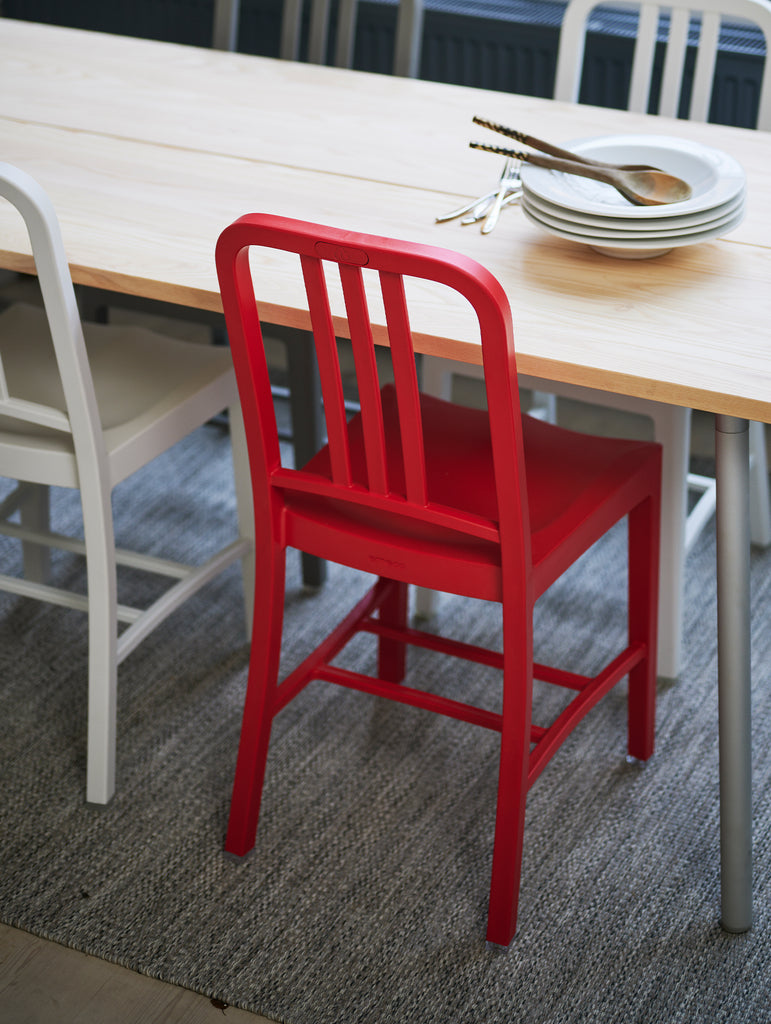 111 Navy Chair by Emeco - Red