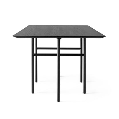 Snaregade Dining Table - Rectangular by Menu - Black Oak Veneer Tabletop / Black Steel Base