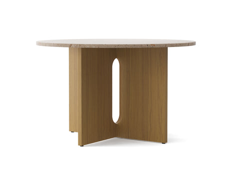 Androgyne Dining Table (Marble Edition) by Menu - Kunis Breccia Stone Top / Natural Oak Veneer Base