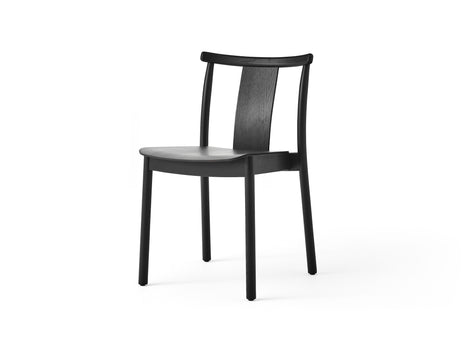 Merkur Dining Chair without Armrest by Menu - Black Lacquered Oak