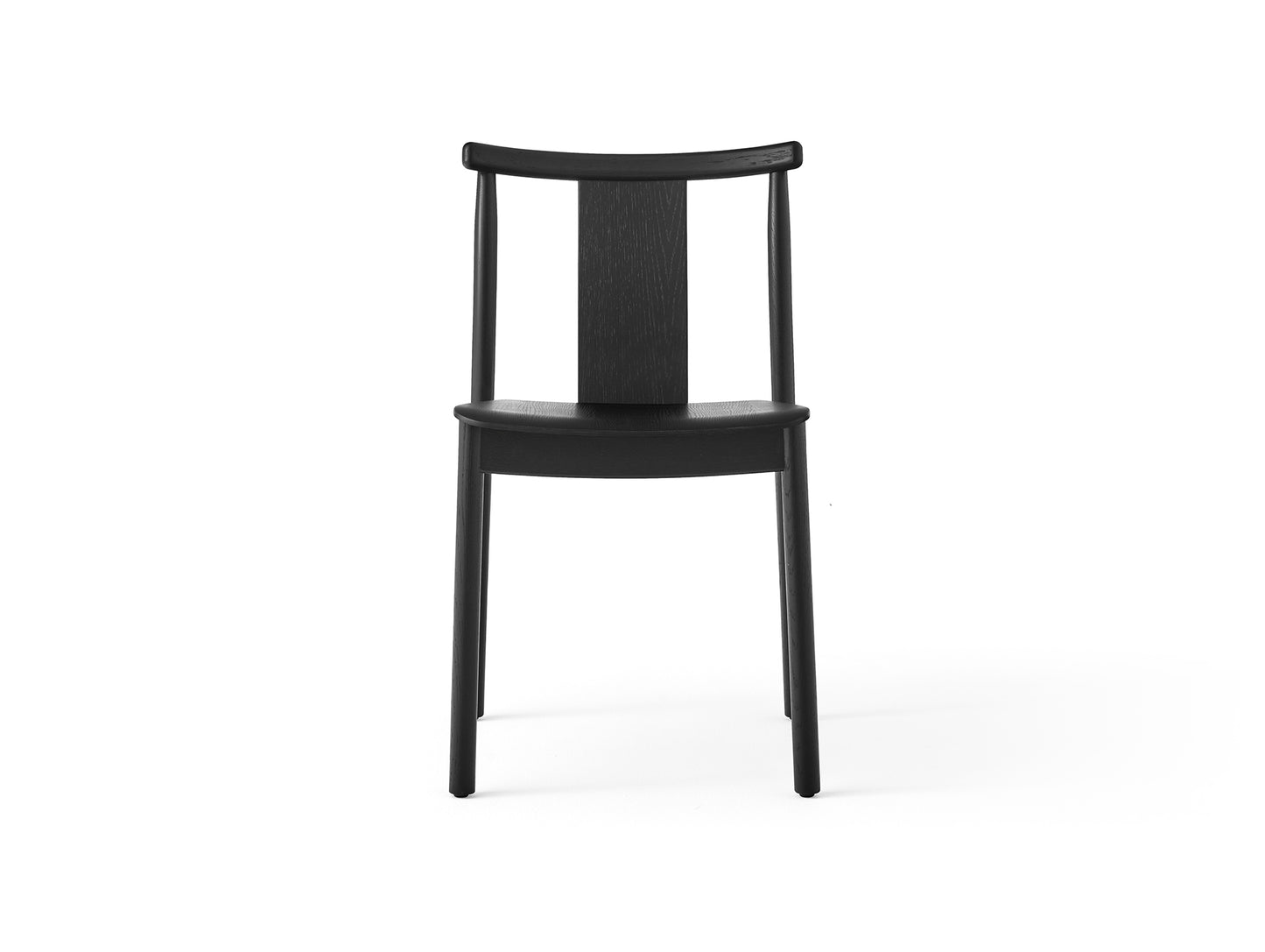Merkur Dining Chair without Armrest by Menu - Black Lacquered Oak