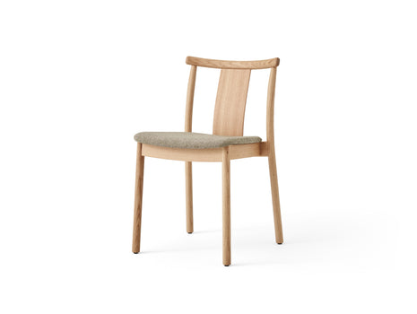 Merkur Dining Chair Upholstered by Menu - Without Armrest / Lacquered Oak / Hallingdal 0200