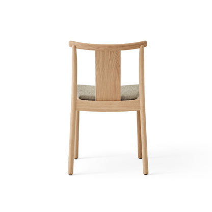 Merkur Dining Chair Upholstered by Menu - Without Armrest / Lacquered Oak / Hallingdal 0200