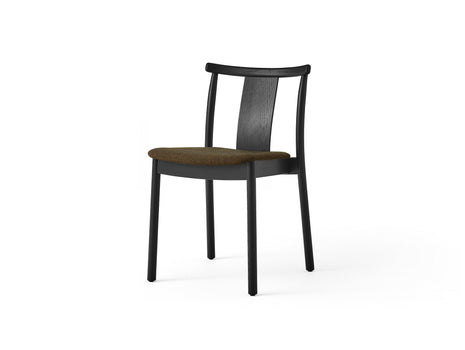 Merkur Dining Chair Upholstered by Menu - Without Armrest / Black Lacquered Oak / Hallingdal 0370