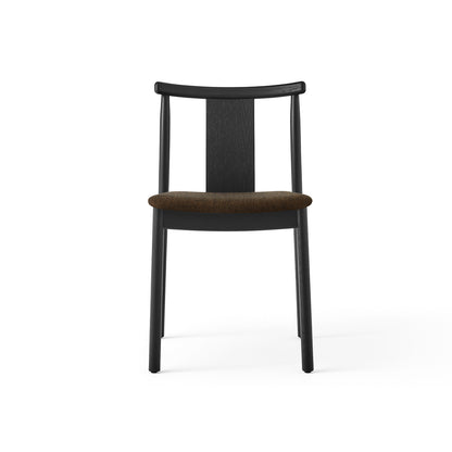 Merkur Dining Chair Upholstered by Menu - Without Armrest / Black Lacquered Oak / Hallingdal 0370