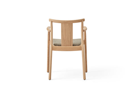 Merkur Dining Chair Upholstered by Menu - With Armrest / Lacquered Oak / Hallingdal 0200