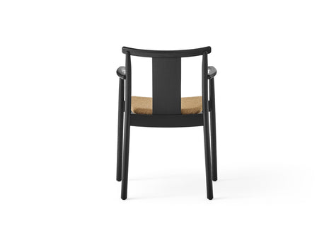 Merkur Dining Chair Upholstered by Menu - With Armrest / Black Lacquered Oak / UK Boucle 05