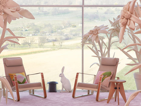 Tabouret Solvay by Vitra - Natural Solid Oak