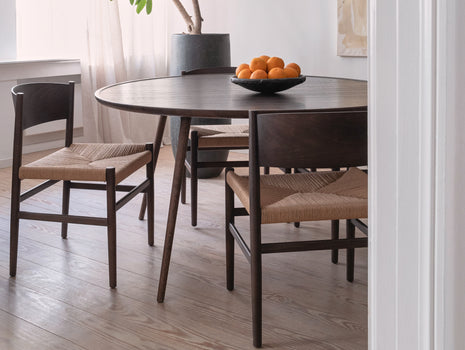 Accent Dining Table by Mater - D140 / Sirka Grey Stain Lacquered Oak