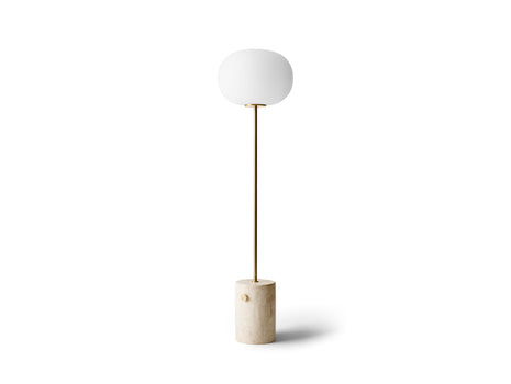 JWDA Floor Lamp by Menu - Travertine Base / Brushed Brass Stem