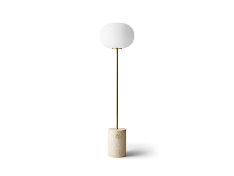 JWDA Floor Lamp by Menu - Travertine Base / Brushed Brass Stem