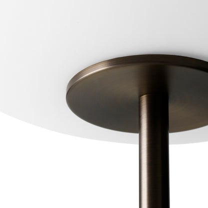 JWDA Floor Lamp by Menu - Carrara Marble Base / Bronzed Brass Stem