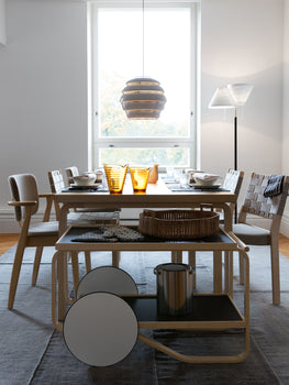 Aalto Table Rectangular by Artek - Birch Veneer Top / Natural Lacquered Birch Legs