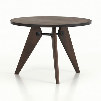 Guéridon Table by Vitra - Dark Stained Oak / Diameter 105cm