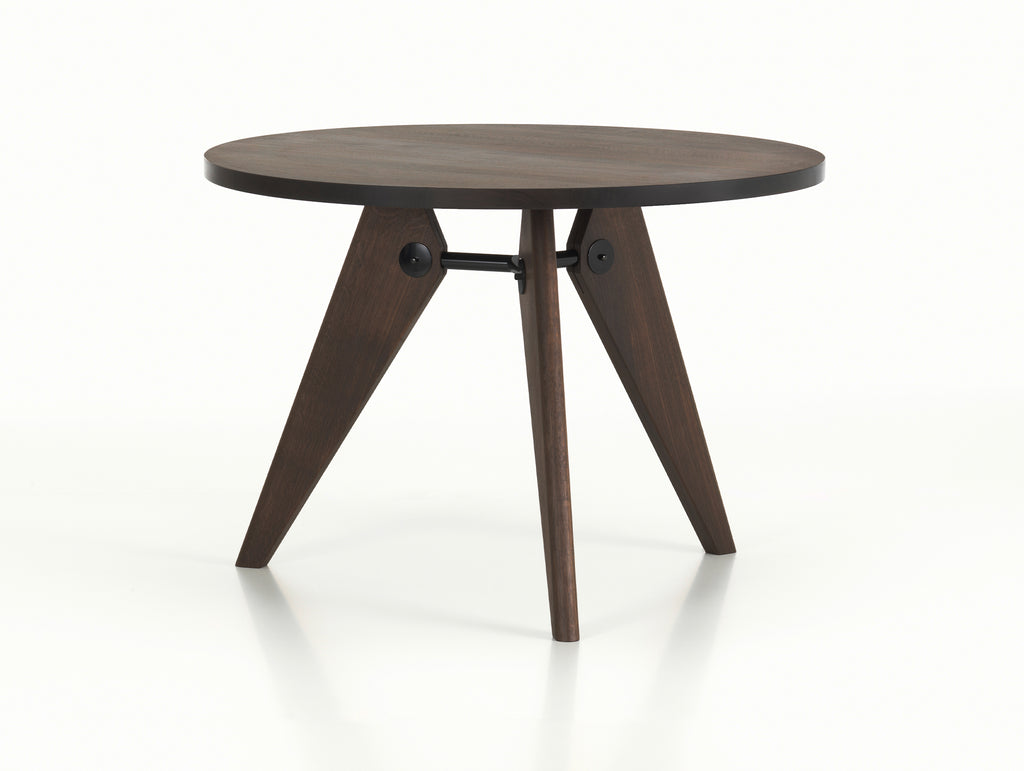 Guéridon Table by Vitra - Dark Stained Oak / Diameter 105cm