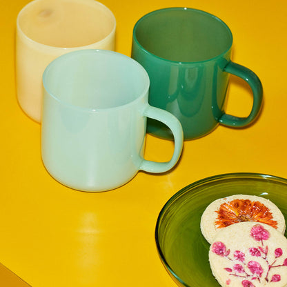 Borosilicate Mugs Set of 2 by HAY - Jade Green