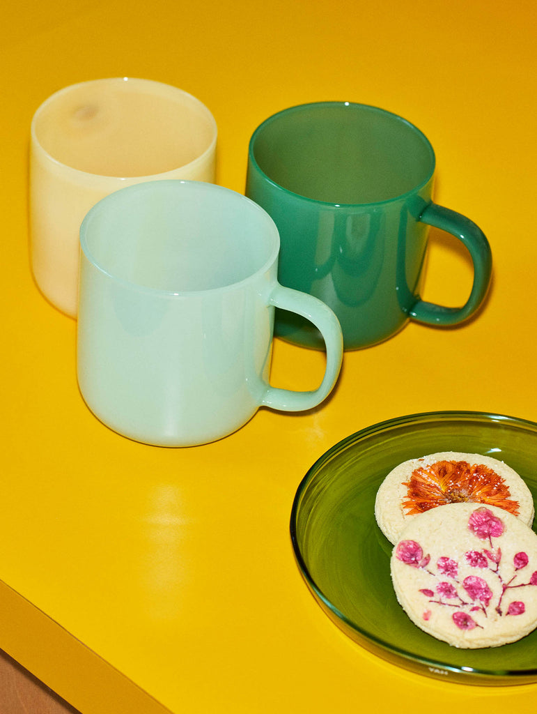 Borosilicate Mugs Set of 2 by HAY - Jade Green
