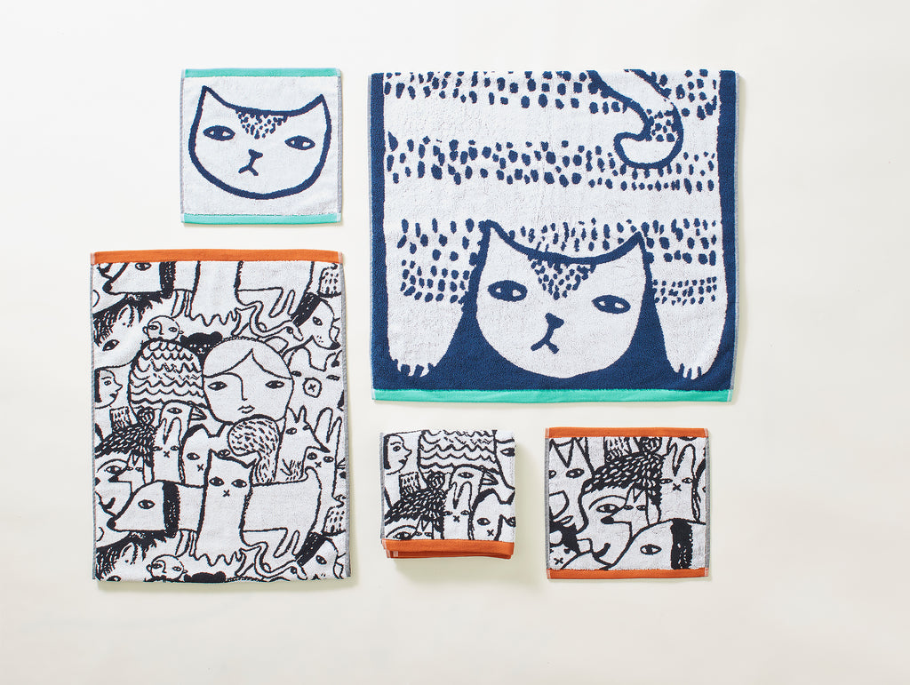 Cat Towels by Donna Wilson