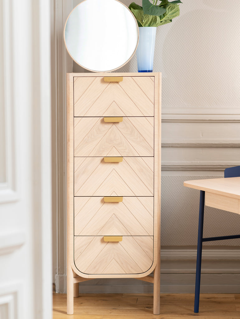 Marius Tall Chest of Drawers by Hartô - Natural Oak
