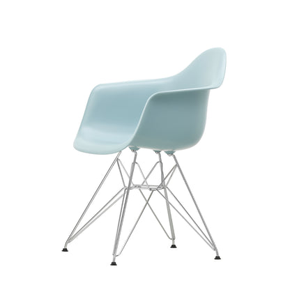 Eames DAR Plastic Armchair RE by Vitra - 23 Ice Grey Shell / Chrome Base