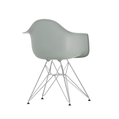 Eames DAR Plastic Armchair RE by Vitra - 24 Light Grey Shell / Chrome Base