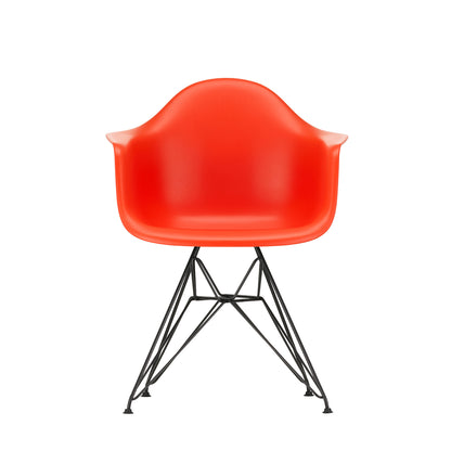 Eames DAR Plastic Armchair RE by Vitra - 03 Poppy Red Shell / Basic Dark Base