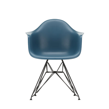 Eames DAR Plastic Armchair RE by Vitra - 83 Sea Blue Shell / Basic Dark Base