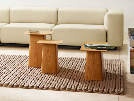 Wooden Side Table by Vitra - natural oak, with protective varnish
