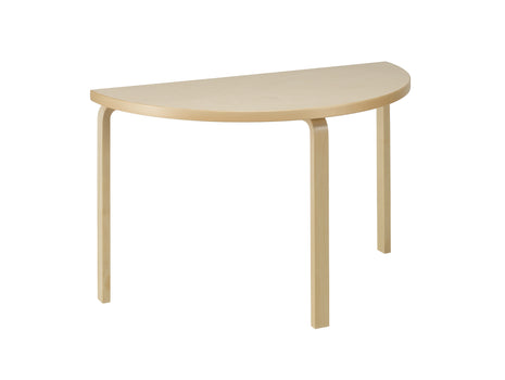 Aalto Table Half-Round by Artek - Birch Veneer Top / Natural Lacquered Birch Legs