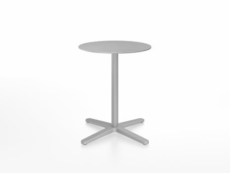 2 Inch Outdoor Cafe Table - X Base by Emeco - Aluminium Top / Aluminium Base / Diameter 60