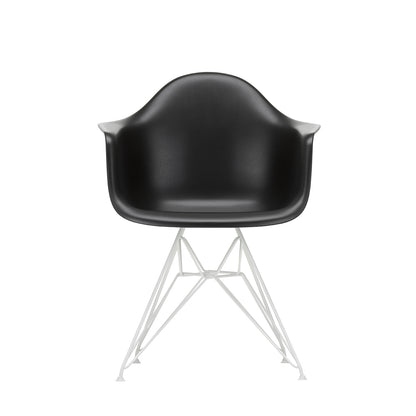 Eames DAR Plastic Armchair RE by Vitra - 12 Deep Black Shell / White Base