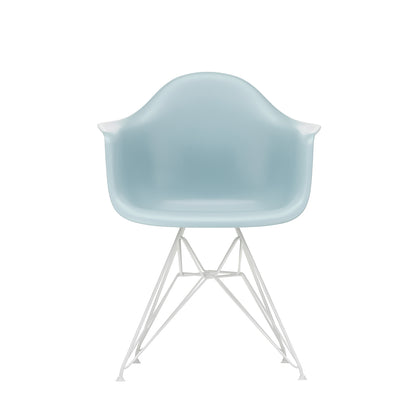 Eames DAR Plastic Armchair RE by Vitra - 23 Ice Grey Shell / White Base