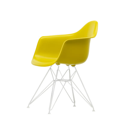Eames DAR Plastic Armchair RE by Vitra - 34 Mustard Shell / White Base