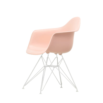 Eames DAR Plastic Armchair RE by Vitra - 41 Pale Rose Shell / White Base