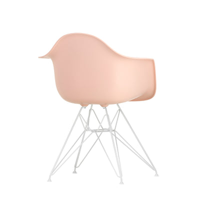 Eames DAR Plastic Armchair RE by Vitra - 41 Pale Rose Shell / White Base