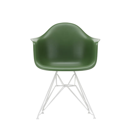 Eames DAR Plastic Armchair RE by Vitra - 48 Forest Shell / White Base