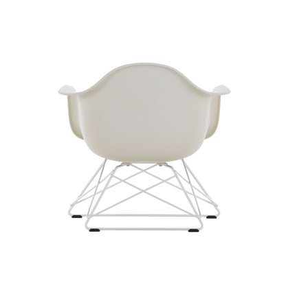 Eames Plastic Armchair LAR by Vitra - Pebble 11 Shell / White Powder-Coated Steel