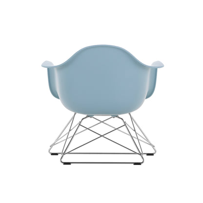 Eames Plastic Armchair LAR by Vitra - Ice Grey 23 Shell / Chrome-Plated Steel Base