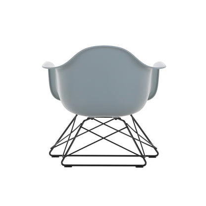 Eames Plastic Armchair LAR by Vitra - Ice Grey 24 Shell / Basic Dark Powder-Coated Steel Base