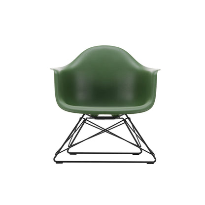 Eames Plastic Armchair LAR by Vitra - Forest 48 Shell / Basic Dark Powder-Coated Steel Base