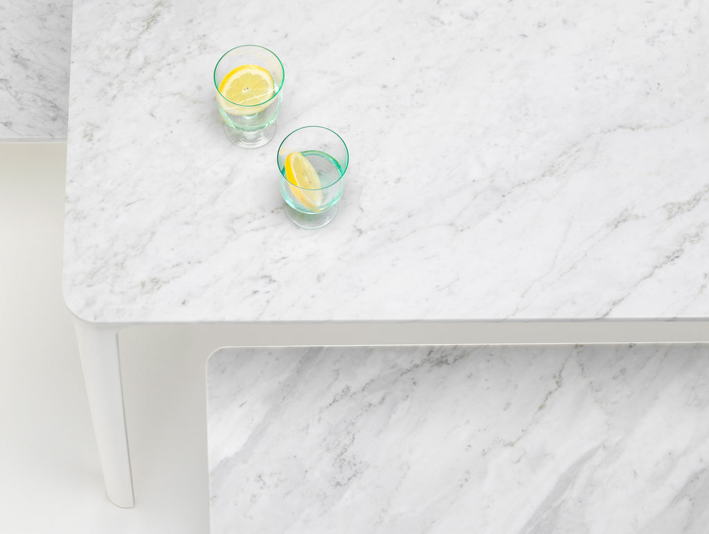 Plate Dining Table by Vitra - Carrara Marble Tabletop