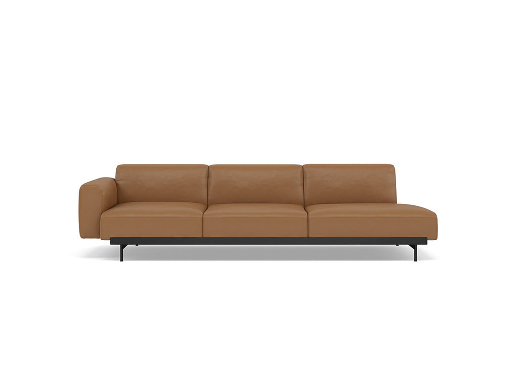 In Situ 3-Seater Modular Sofa by Muuto - Configuration 3 / Refine Leather Cognac