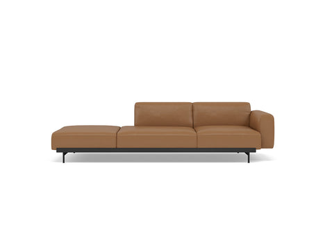 In Situ 3-Seater Modular Sofa by Muuto - Configuration 4 / Refine Leather Cognac